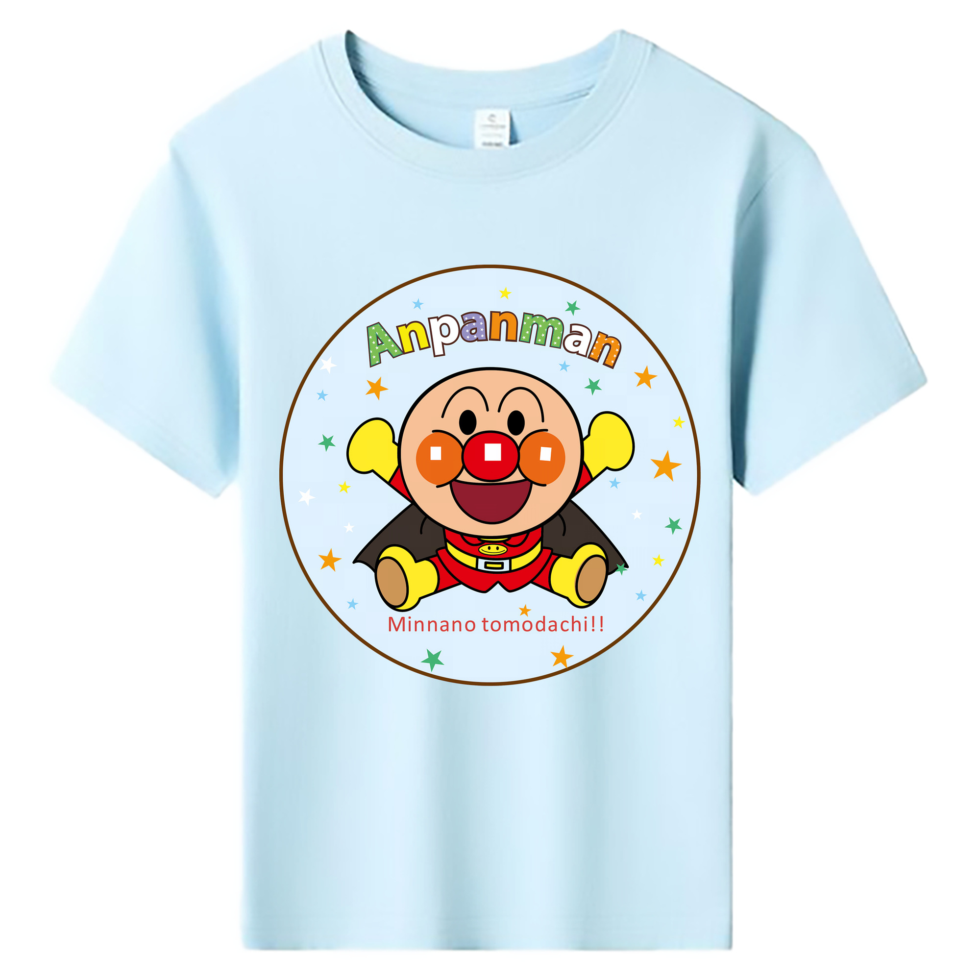 （画像用） アンパンマン Anpanman 綿100％キッズTシャツ（フロントプリント）